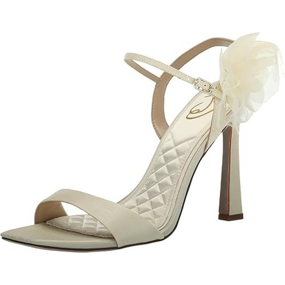 Sam Edelman Women's Leana Heeled Sandal, Pearl Ivory, Size 10 - Picture 2 of 7